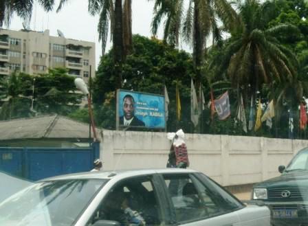 advertisement for President Kabila